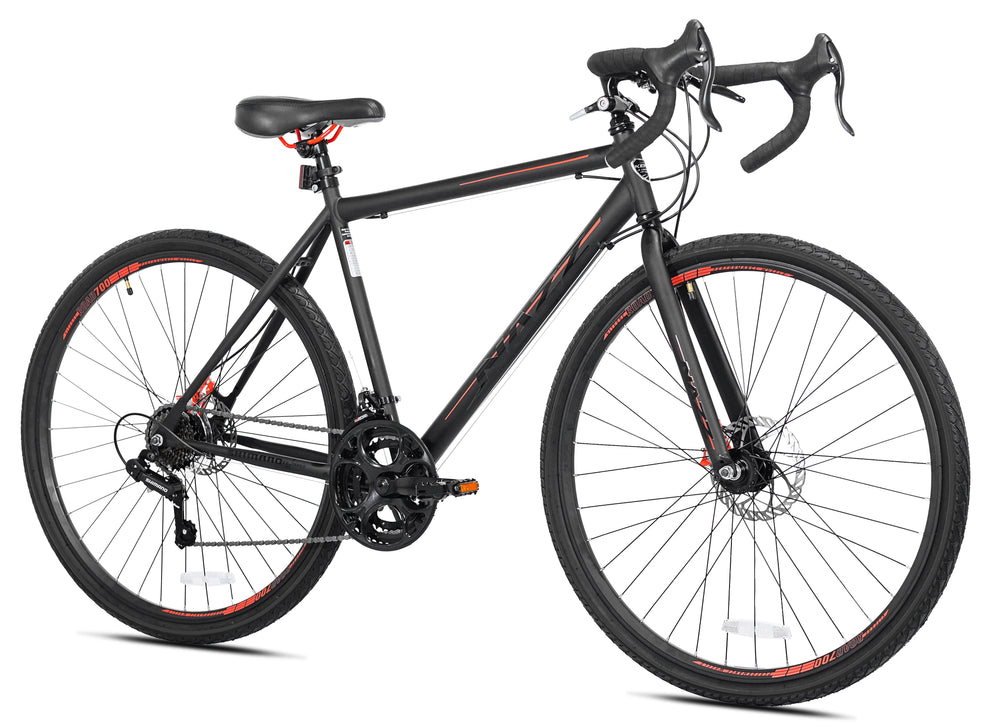 700c Nazz Men'S Gravel Road Bike, BlackProduct details<br><p class=\MsoNormal\"></p> <br /> <b>Kent 700c Nazz Men's Gravel Road Bike