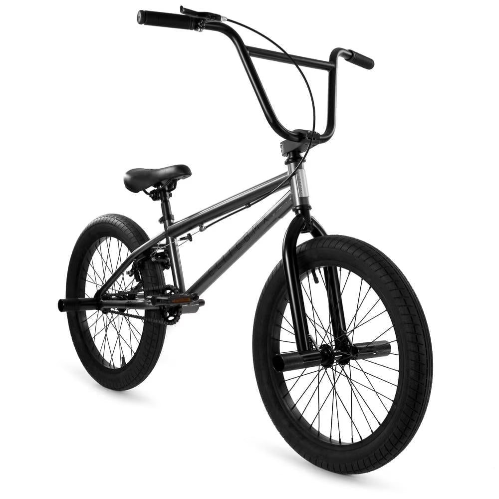Elite BMX Bicycle 20" Freestyle Bike - Stealth Blue Purple Ideal for Ages 7 to 18 Years