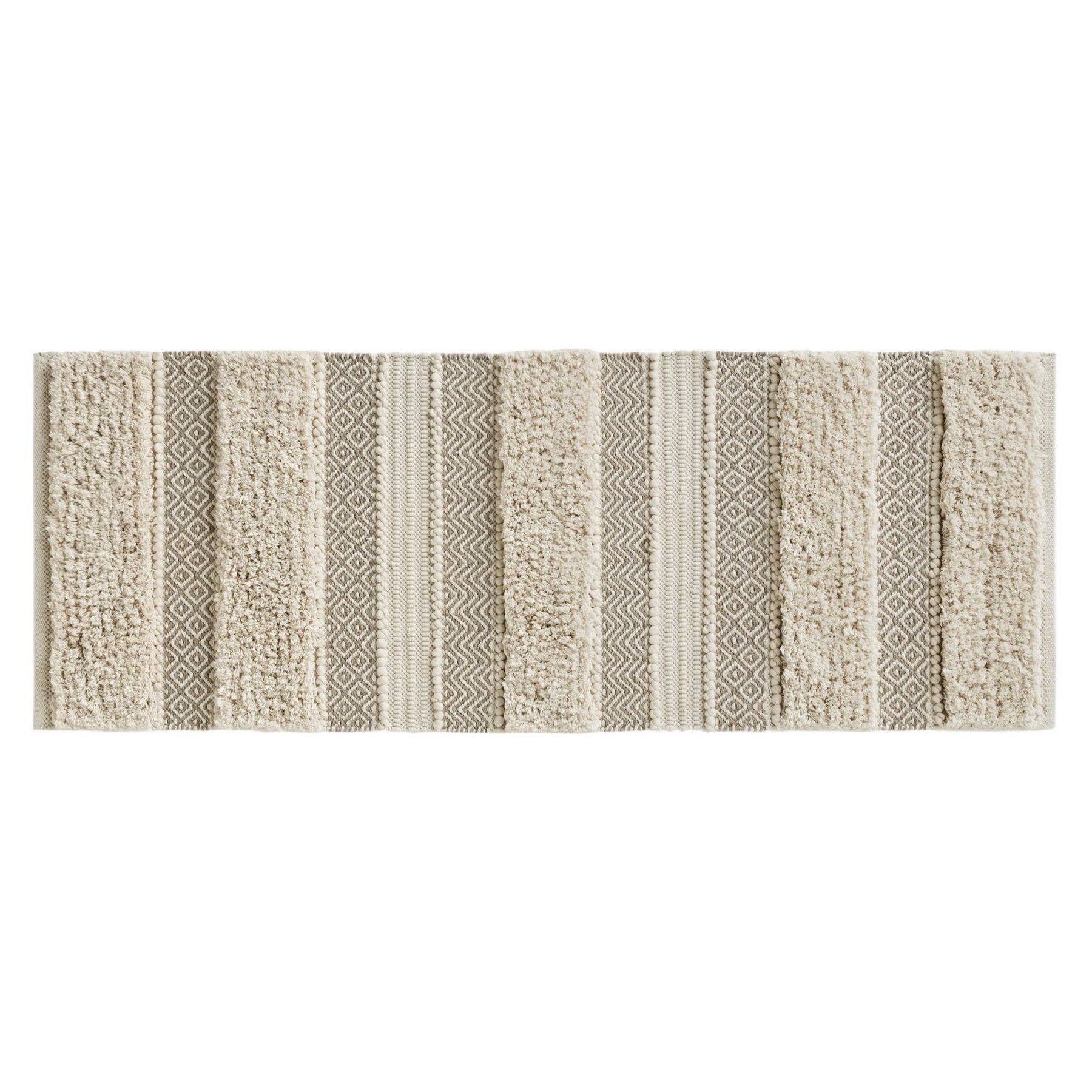INK+IVY - Asher Woven Texture Stripe Bath Rug - 22x58" - Natural - Product image 1