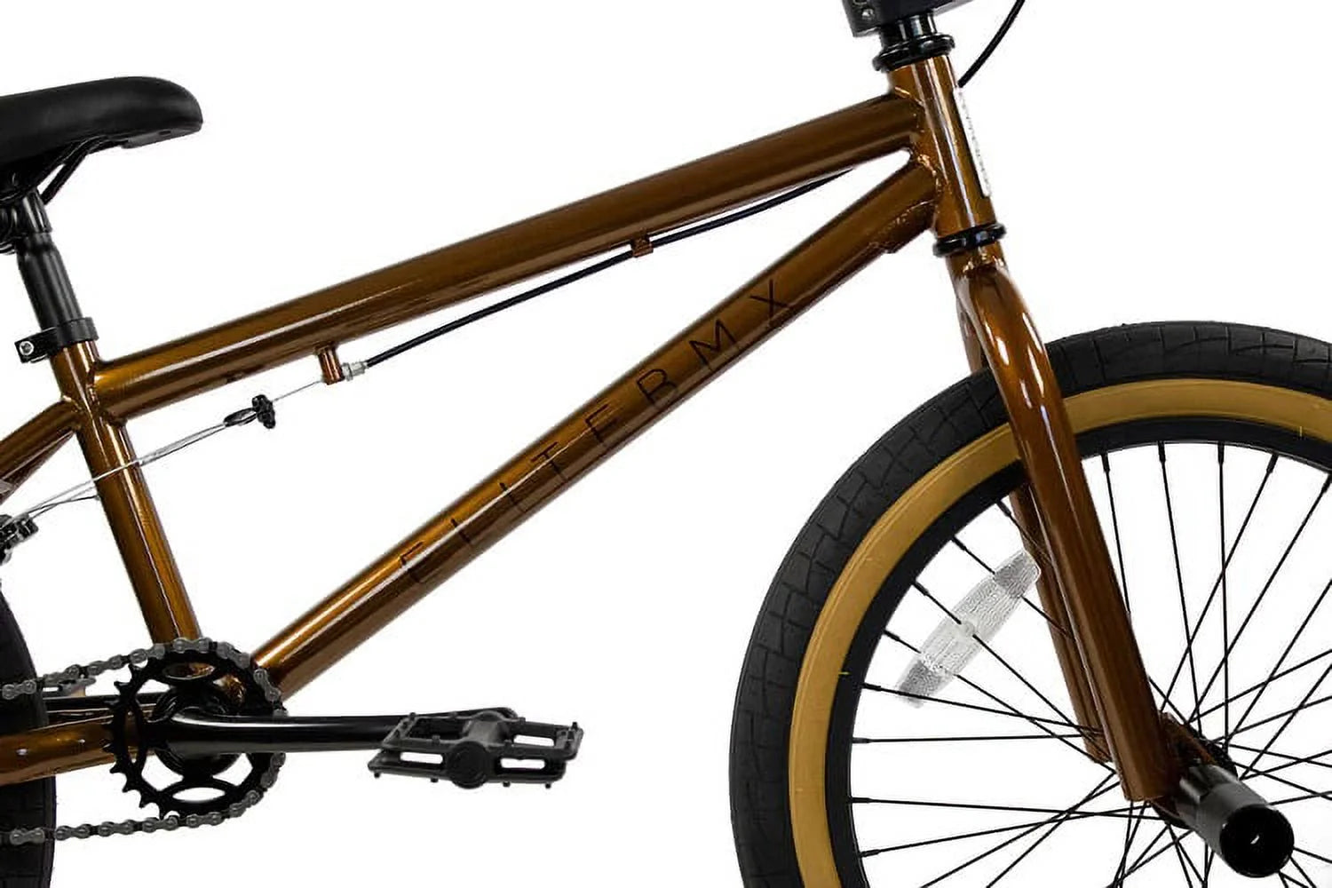 Elite BMX Bicycle 20" Freestyle Bike - Stealth Blue Purple Ideal for Ages 7 to 18 Years
