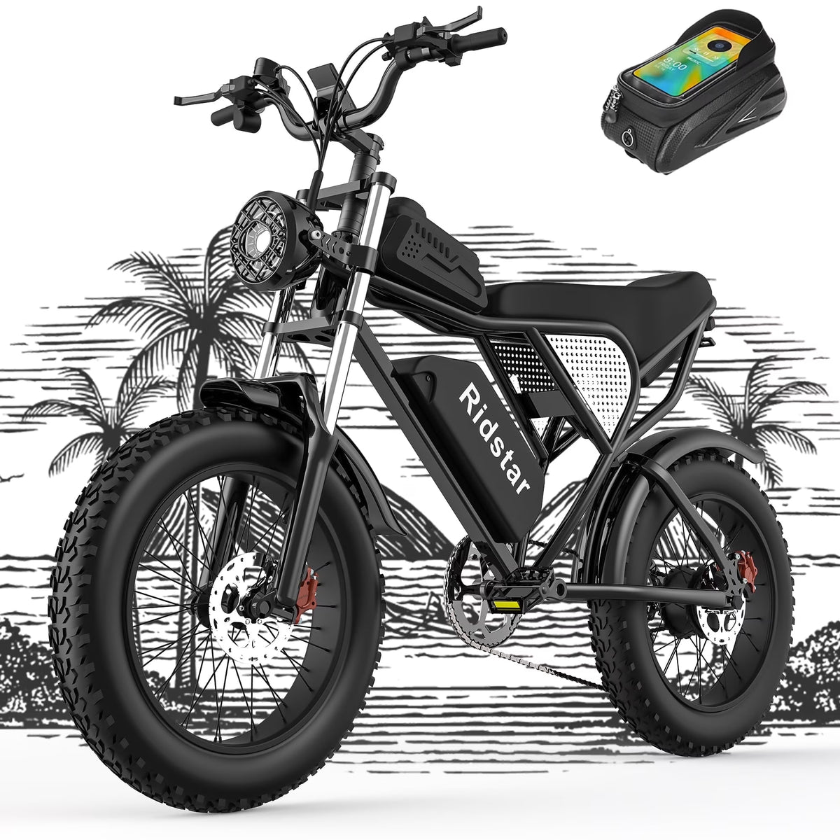 Ridstar Electric Biycle for Adults, 1200W 32MPH, 48V 20AH Electric Dirt Bike - Product image 1