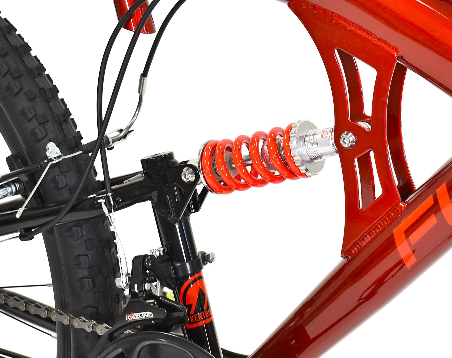Kent 29 In. Flexor Men'S Dual Suspension Mountain Bike, Red - Product image 8