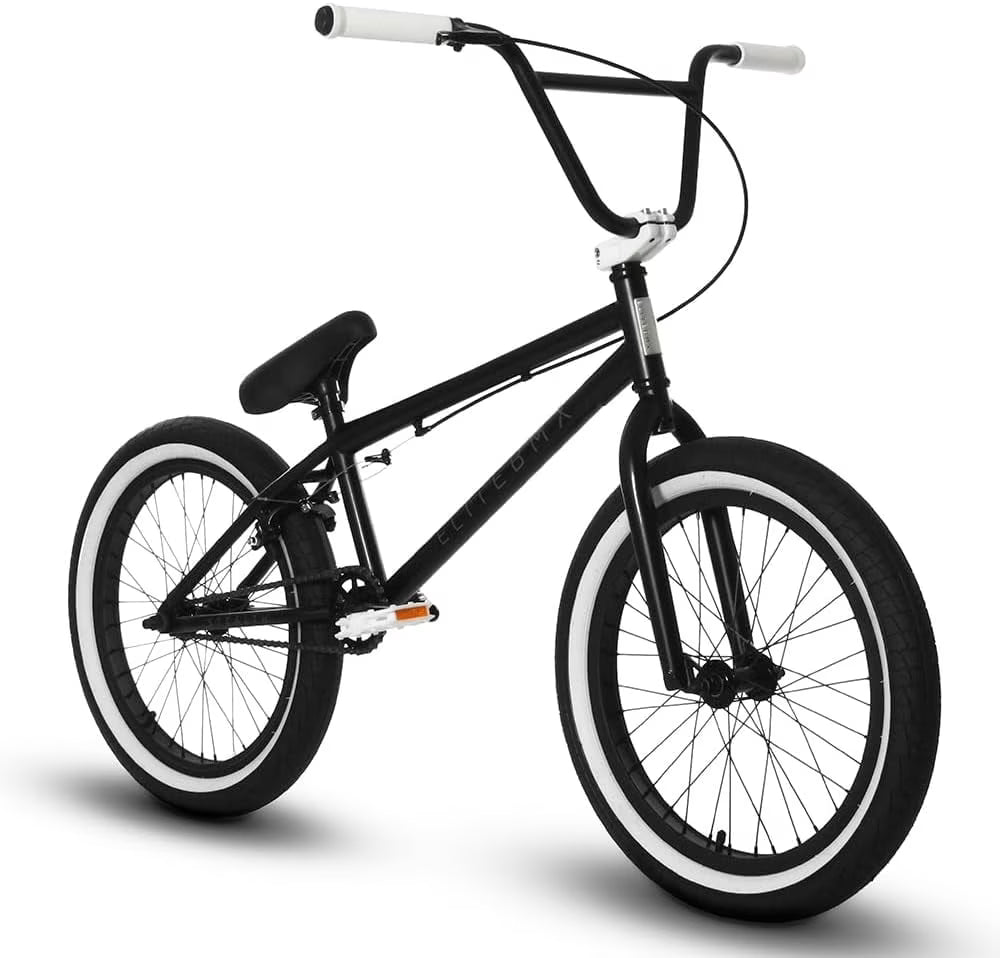 Elite BMX Bicycle 20" Freestyle Bike - Stealth Blue Purple Ideal for Ages 7 to 18 Years