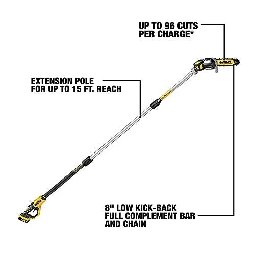 DEWALT 20V MAX XR Brushless Cordless Pole Saw Tool Only - Battery & Charger Not Included DCPS620B - Product image 7