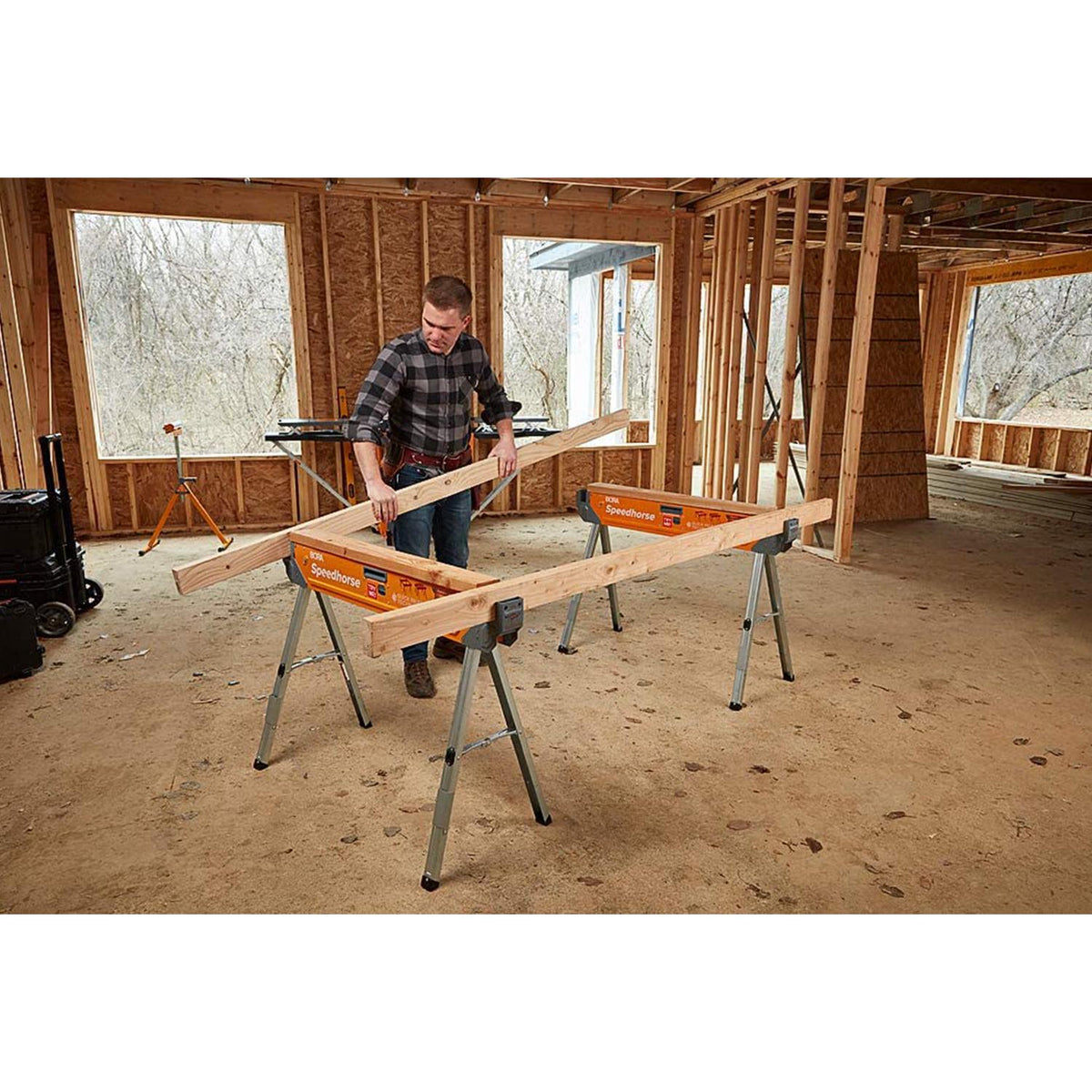 30 In. H Steel Speedhorse Sawhorse with Auto Release Legs (2 - Pack) - Product image 5