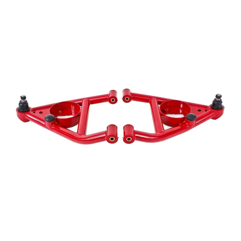 BMR Suspension A-arms, Lower, DOM, Non-adjustable, Polyurethane Bushings, Front Bump Stops BMR-AA006R