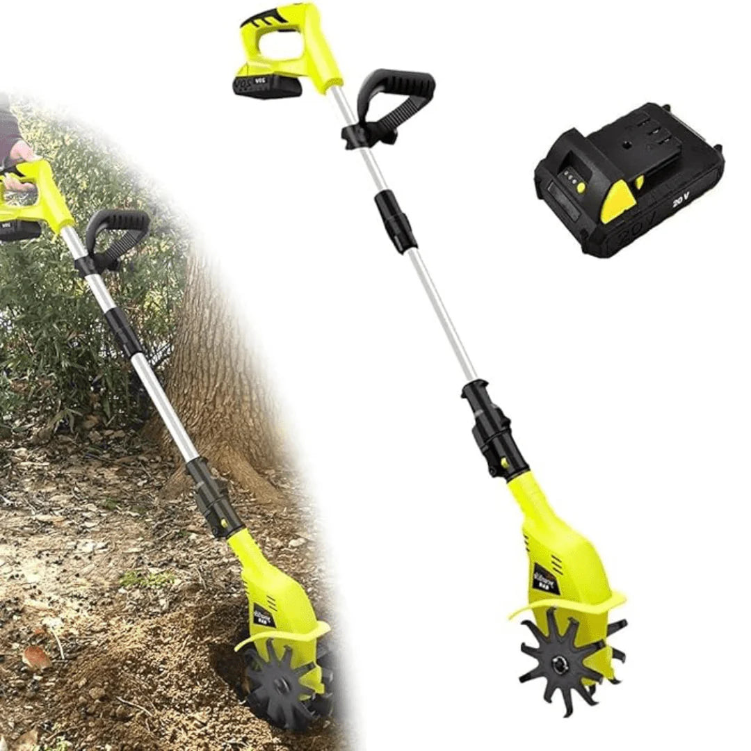 Cordless electric tiller -