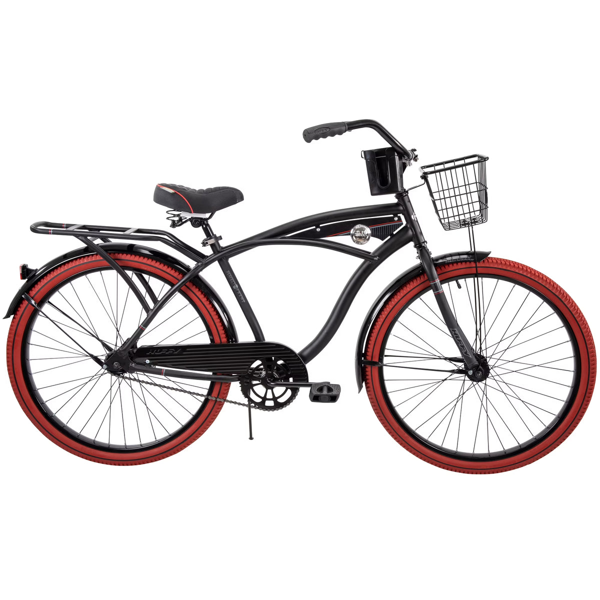 Huffy 26" Nel Lusso Cruiser Bike, Fits Riders 5'0"+, Matte Black, Adult, Men'S - Product image 1