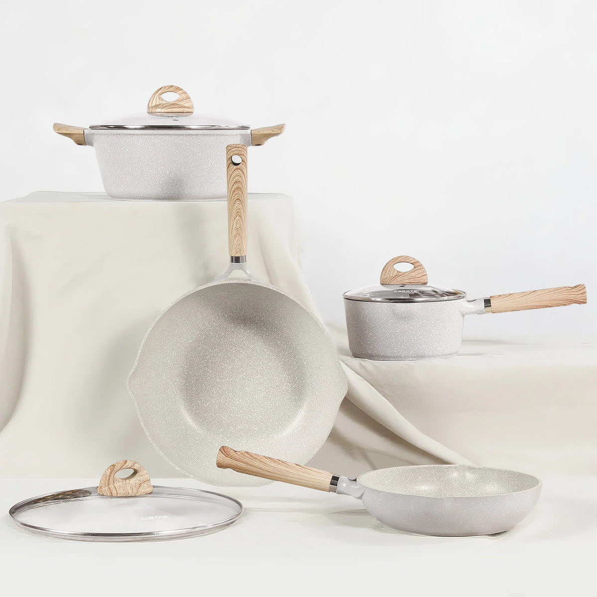Carote Nonstick Cookware Set 21 - Piece, Kitchen Pots and Pans Set, Stay - Cool Handles - Product image 7