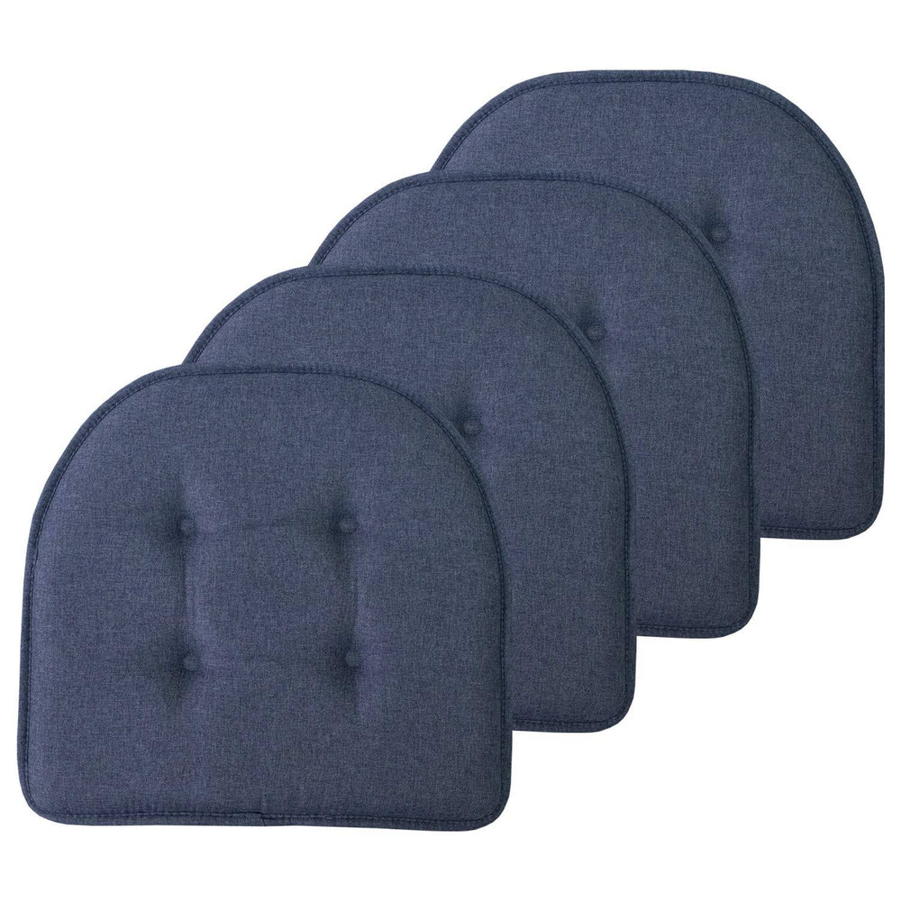 Sweet Home Collection U-Shaped Memory Foam Chair Pads 4 Pack