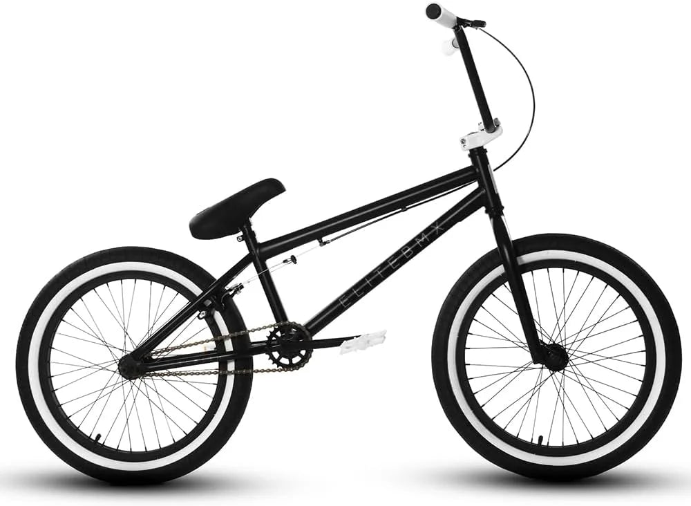Elite BMX Bicycle 20" Freestyle Bike - Stealth Blue Purple Ideal for Ages 7 to 18 Years