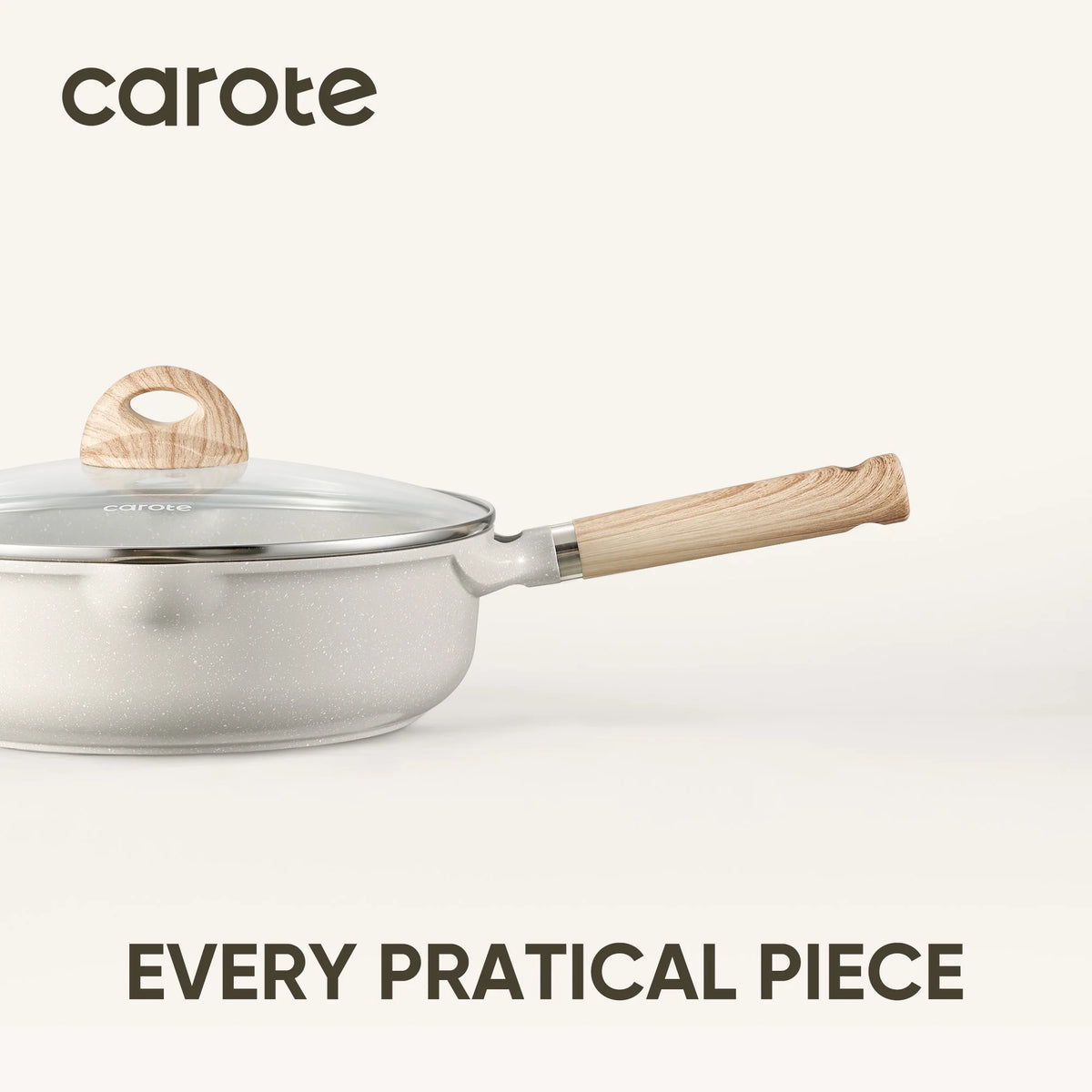 Carote Nonstick Cookware Set 21 - Piece, Kitchen Pots and Pans Set, Stay - Cool Handles - Product image 4