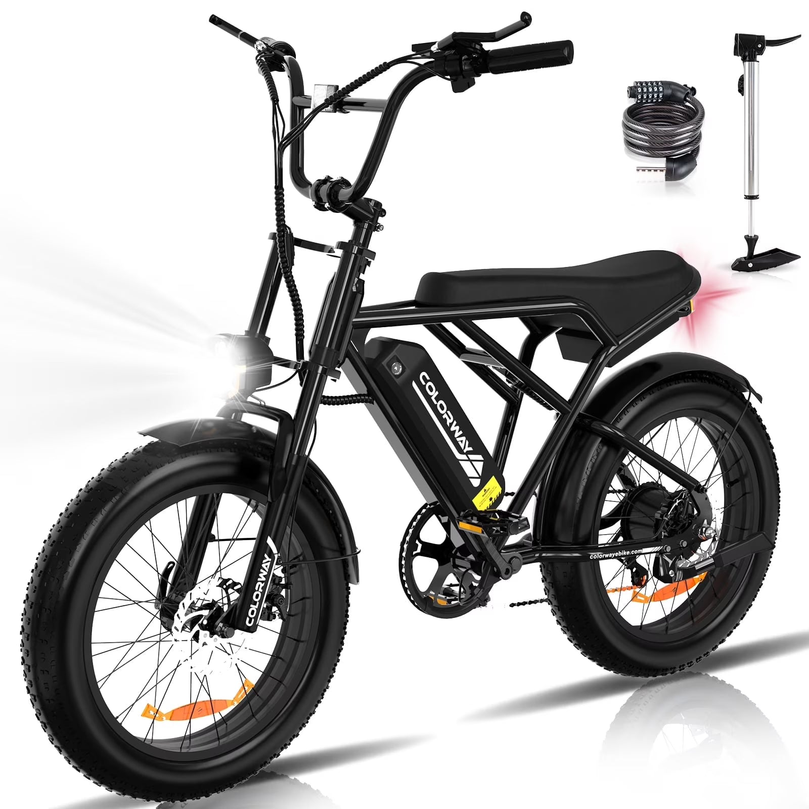COLORWAY 750W 20"x4.0 Fat Tire Electric Bike, 48V 15ah Battery, Off - Road E - Bike for Adults - Product image 5
