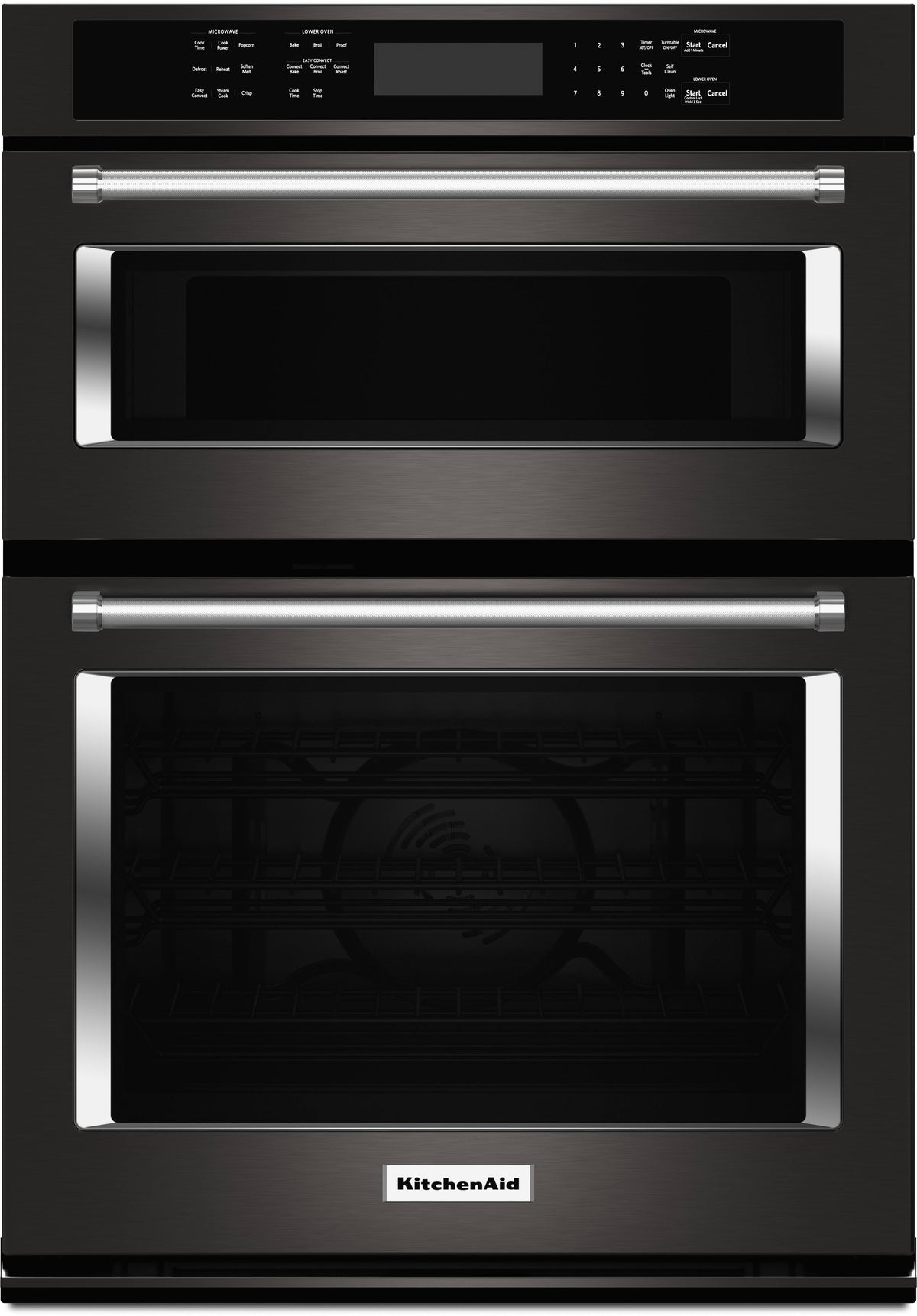 KitchenAid 30" Black Stainless Combination Convection Wall Oven - Product image 1