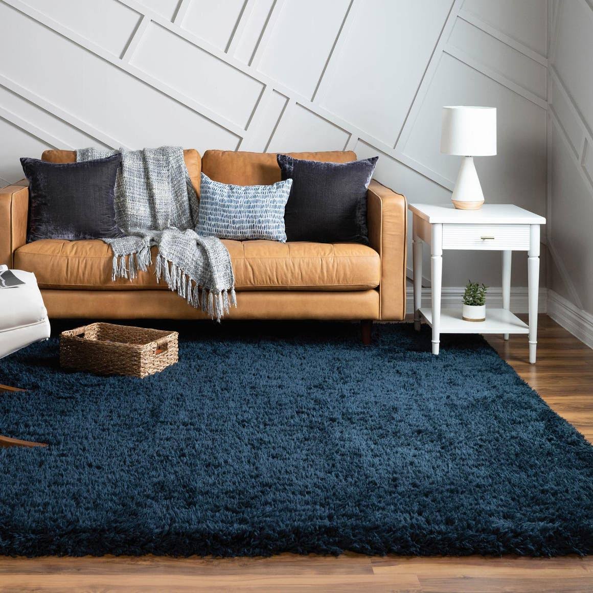 Infinity Shag Cobalt 8 ft Square Area Rug - Product image 1