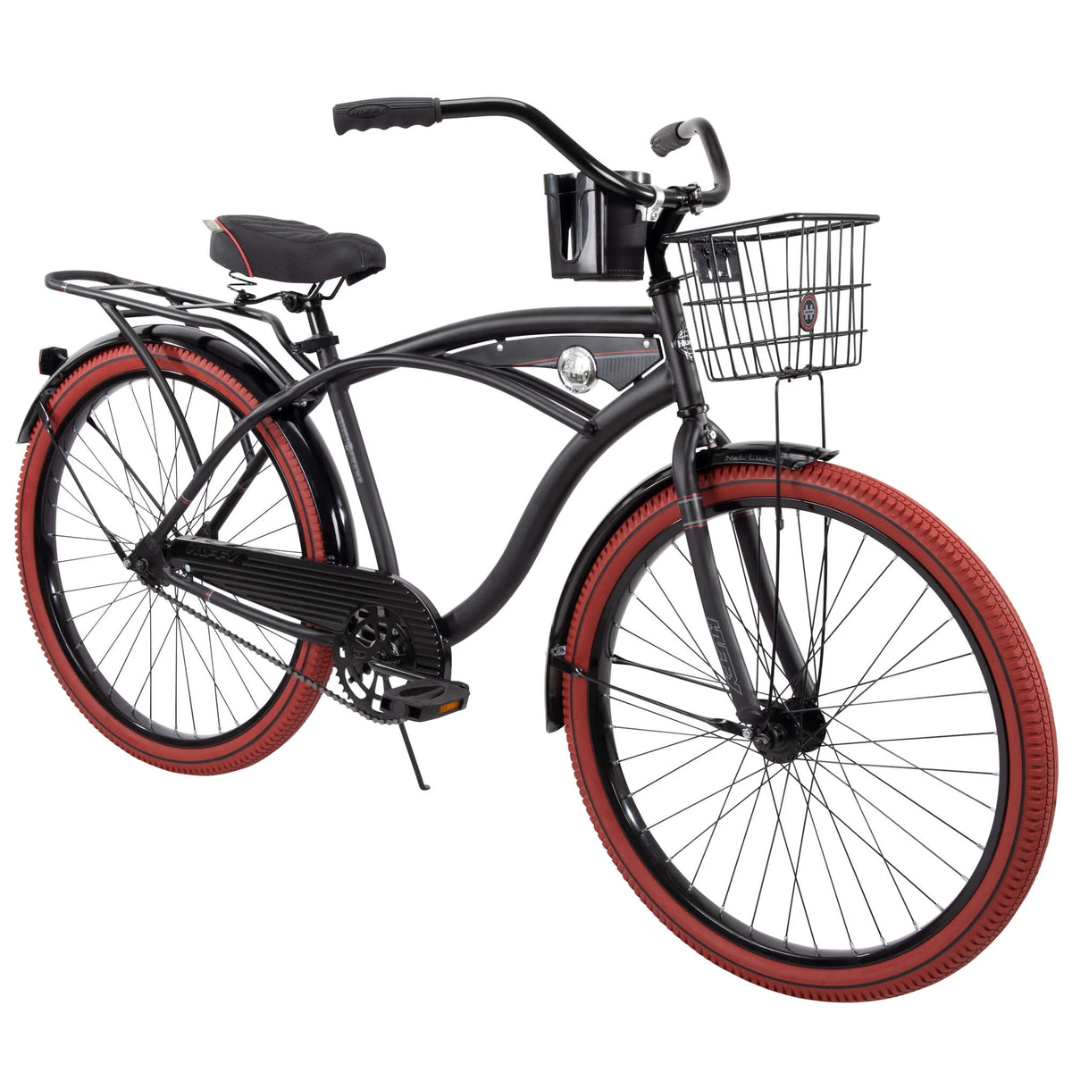Huffy 26" Nel Lusso Cruiser Bike, Fits Riders 5'0"+, Matte Black, Adult, Men'S - Product image 2