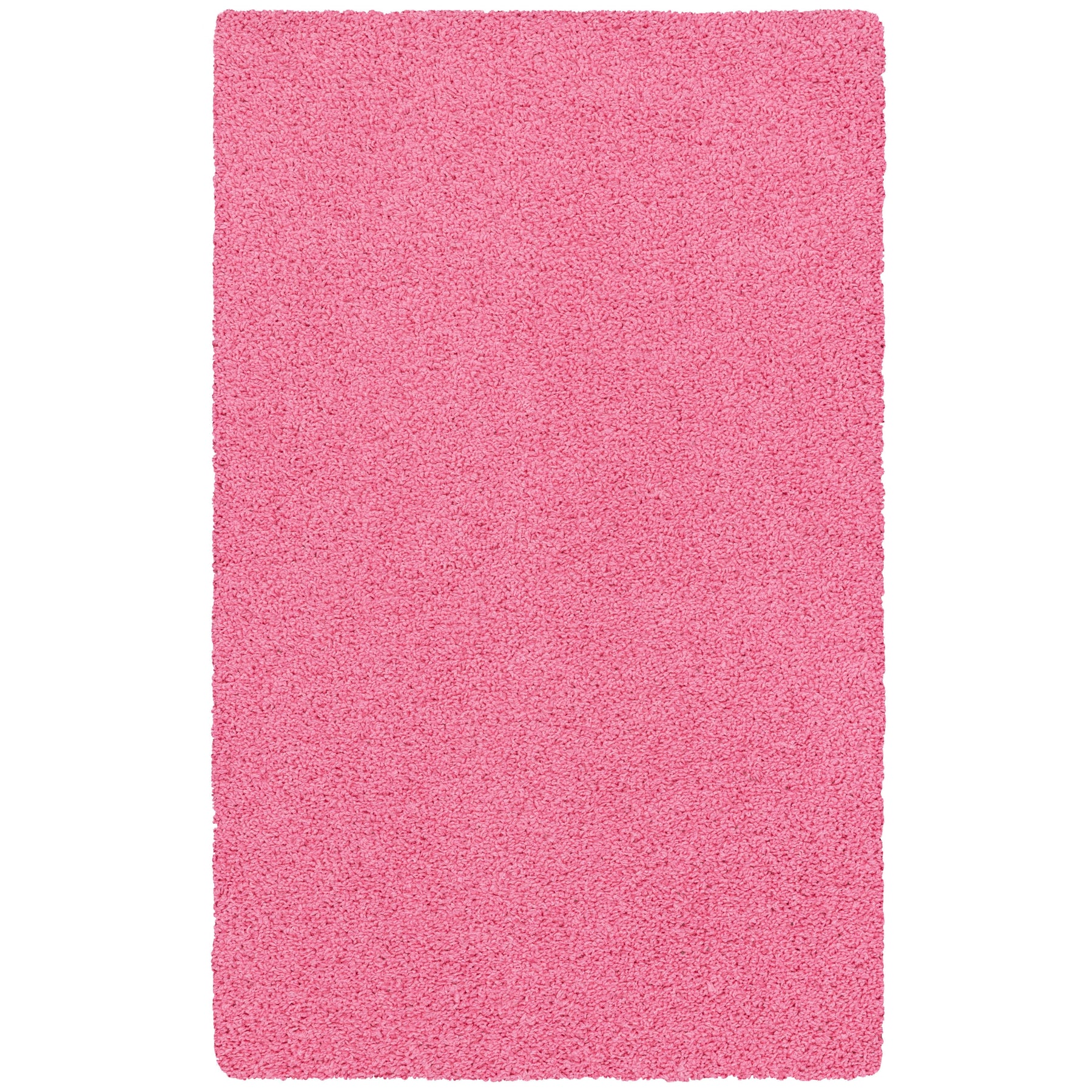 Mainstays Transitional Solid Pink Indoor Youth Shag Area Rug, 3' x 4'8" - Product image 1