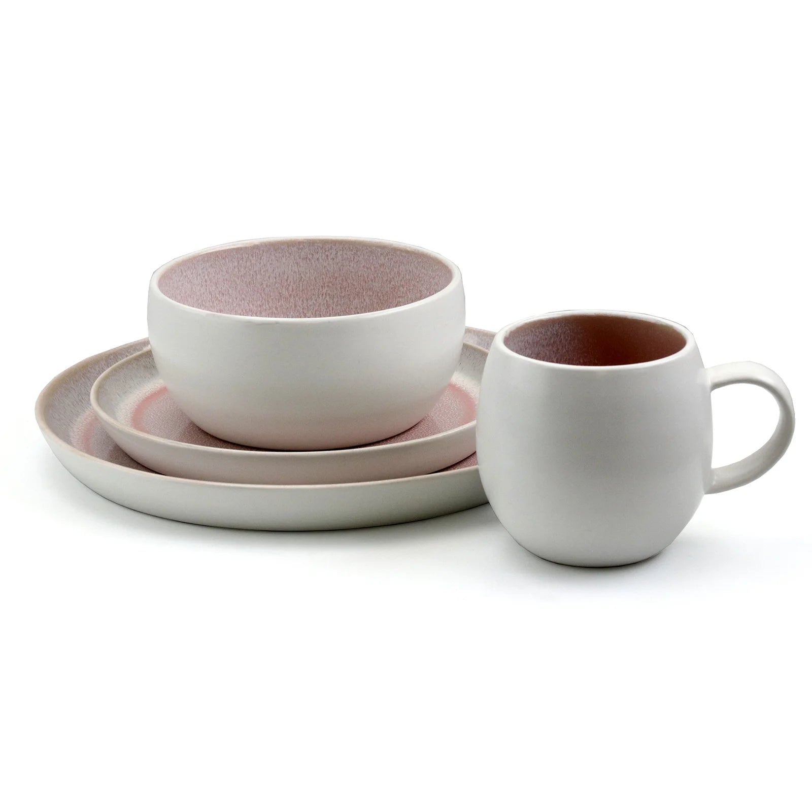 Elama Mocha Mauve 16 Piece Stoneware Dinnerware Set in Purple - Product image 4
