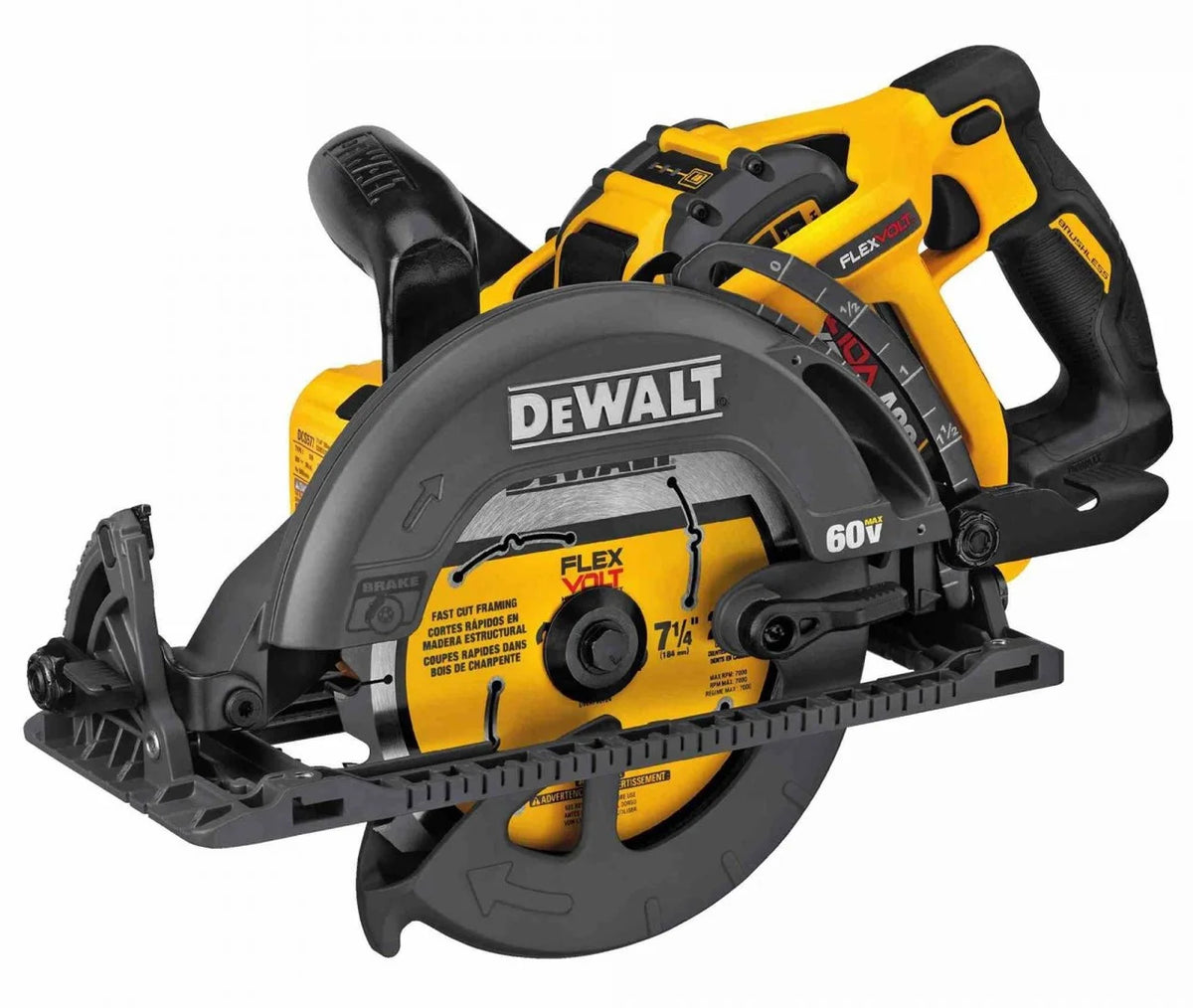 Dewalt Dcs577x1 Flexvolt 60v Max Li - Ion 7 - 1/4 in Cordless Wormdrive Circular Saw - Product image 5