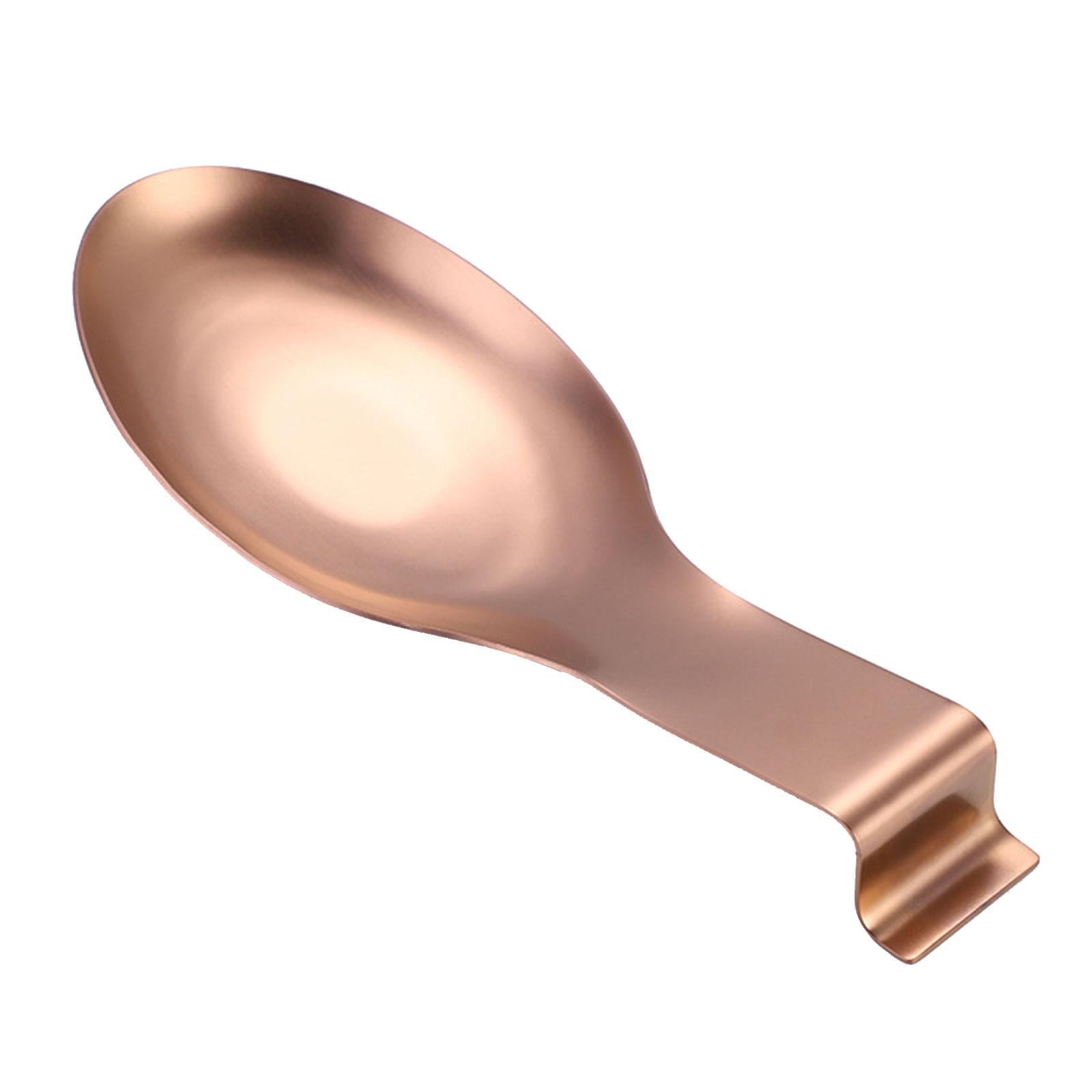 Spoon Holder Kitchen Utensils Accs Spoon Rest for Bar Coffee Station Cooking Rose Gold - Product image 4