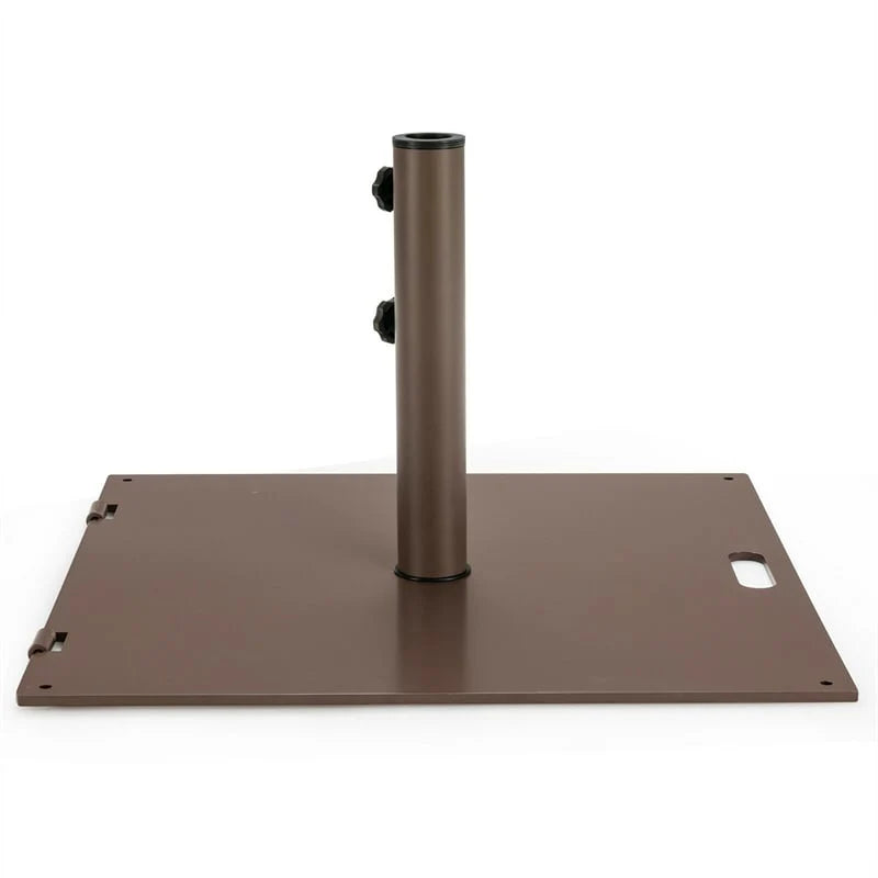 50 LBS Heavy Duty Patio Umbrella Base Stand, 24" Square Steel Outdoor Umbrella Weight with Wheels & 2 - Product image 9