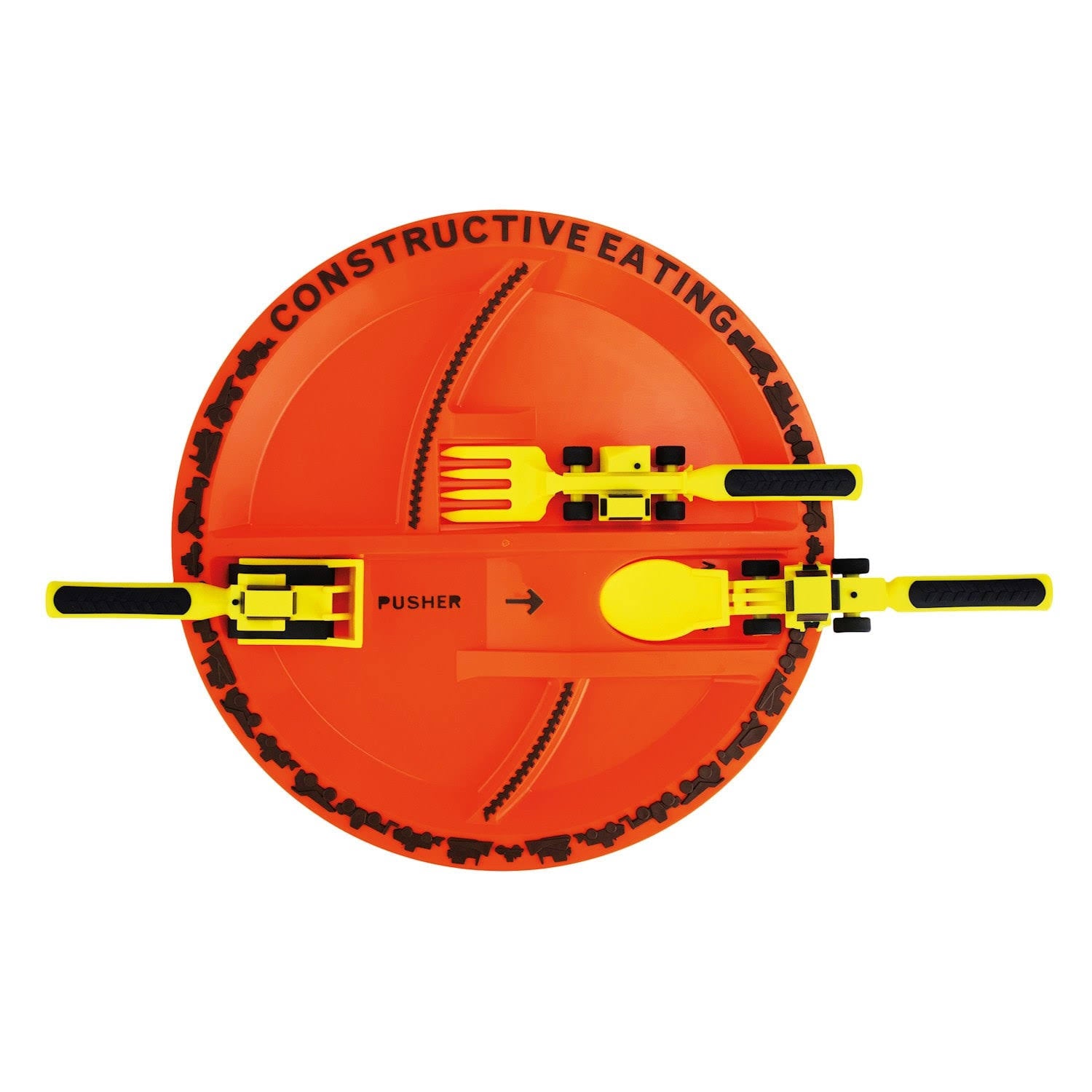 Constructive Eating - Construction Utensil Set with Construction Plate - Product image 1