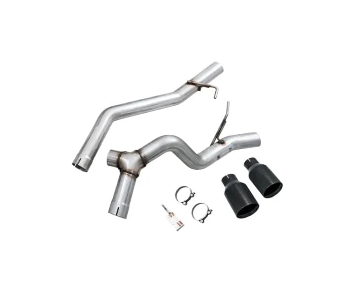 AWE Trail-to-Tread Conversion Kit (Dual Exhaust) for Jeep JT 3.6L - Diamond Black Tips