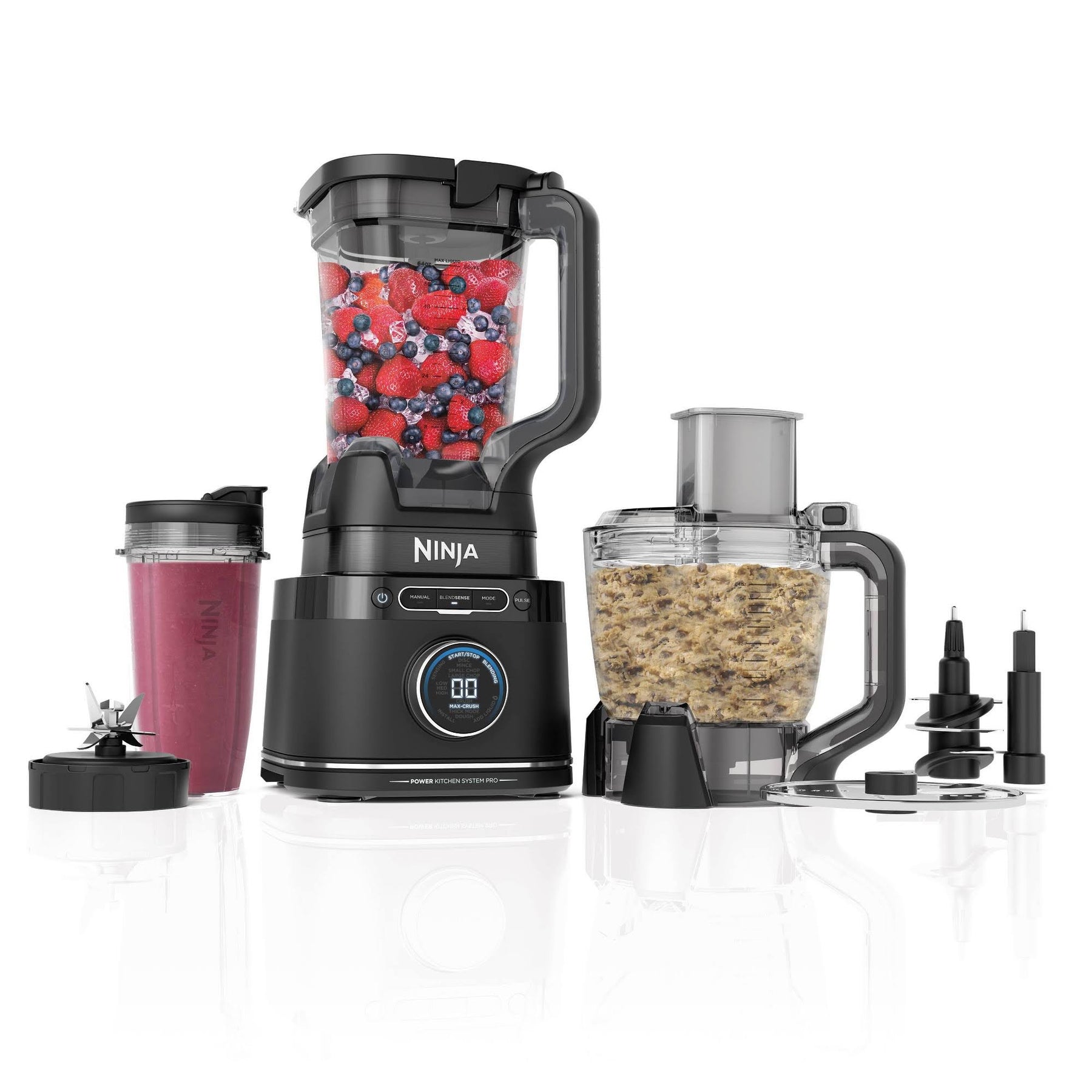 Ninja - Detect Kitchen System Power Blender + Processor Pro with BlendSense Technology - Black - Product image 1
