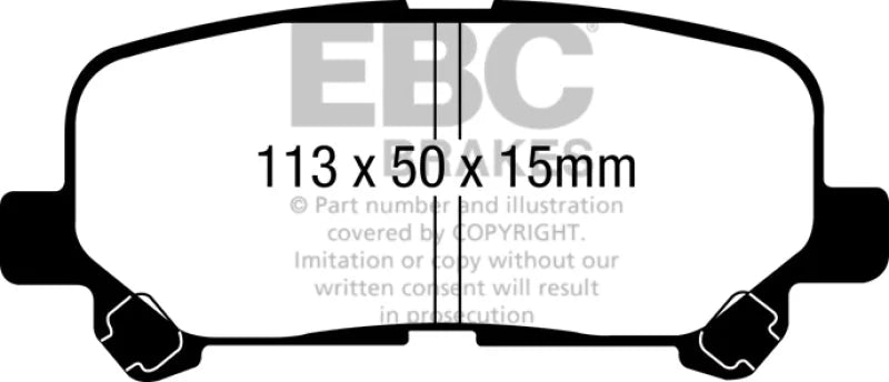 EBC - Rear Greenstuff Pad PN DP61802
