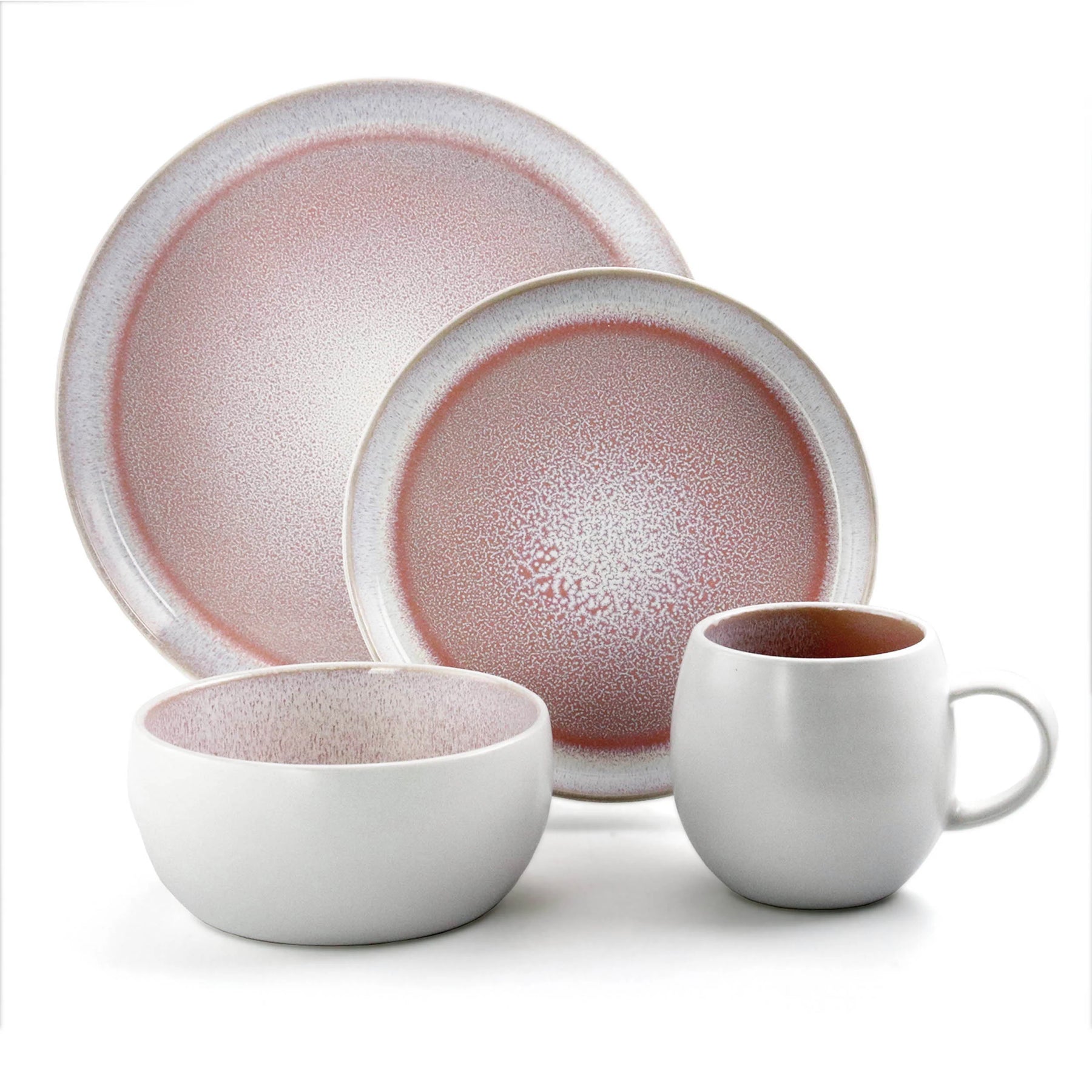 Elama Mocha Mauve 16 Piece Stoneware Dinnerware Set in Purple - Product image 3
