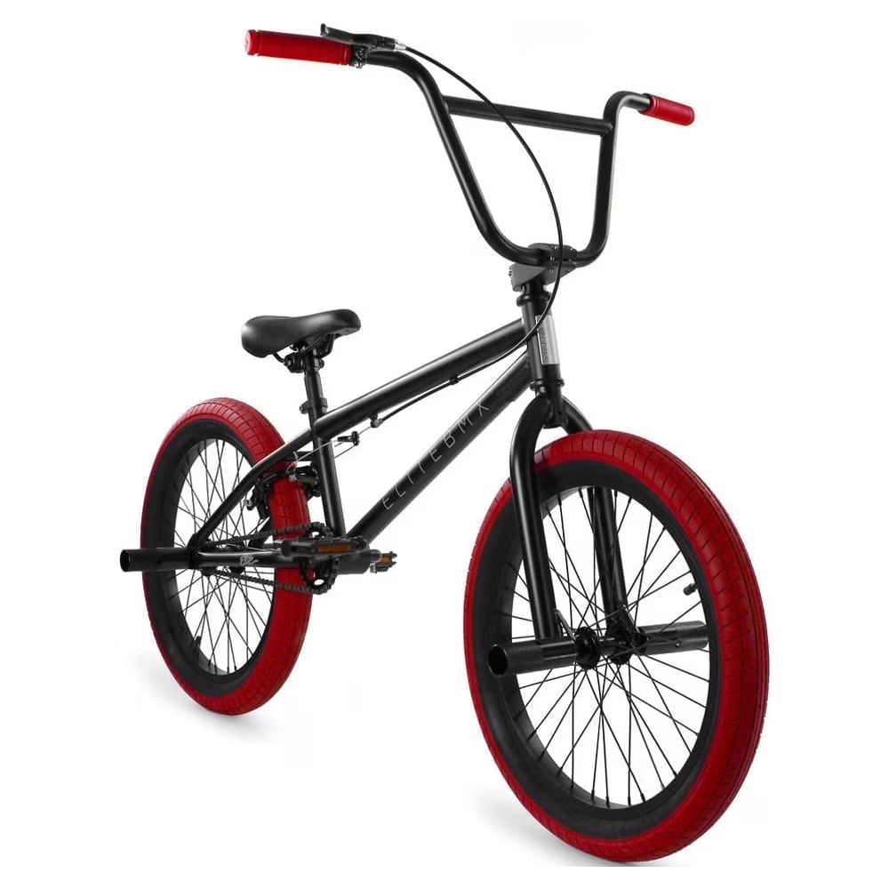Elite BMX Bicycle 20" Freestyle Bike - Stealth Blue Purple Ideal for Ages 7 to 18 Years