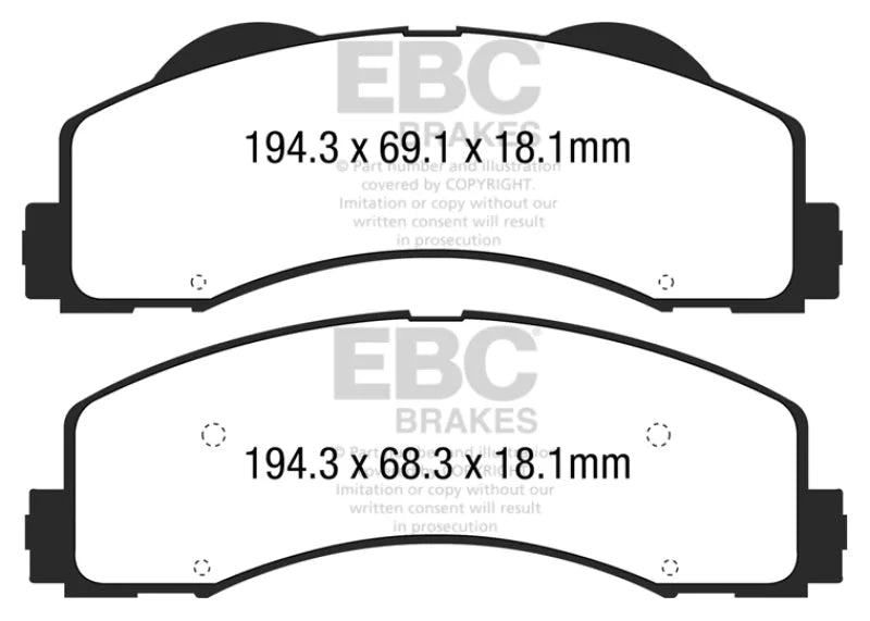 EBC Extra Duty - Front Pad PN ED93034