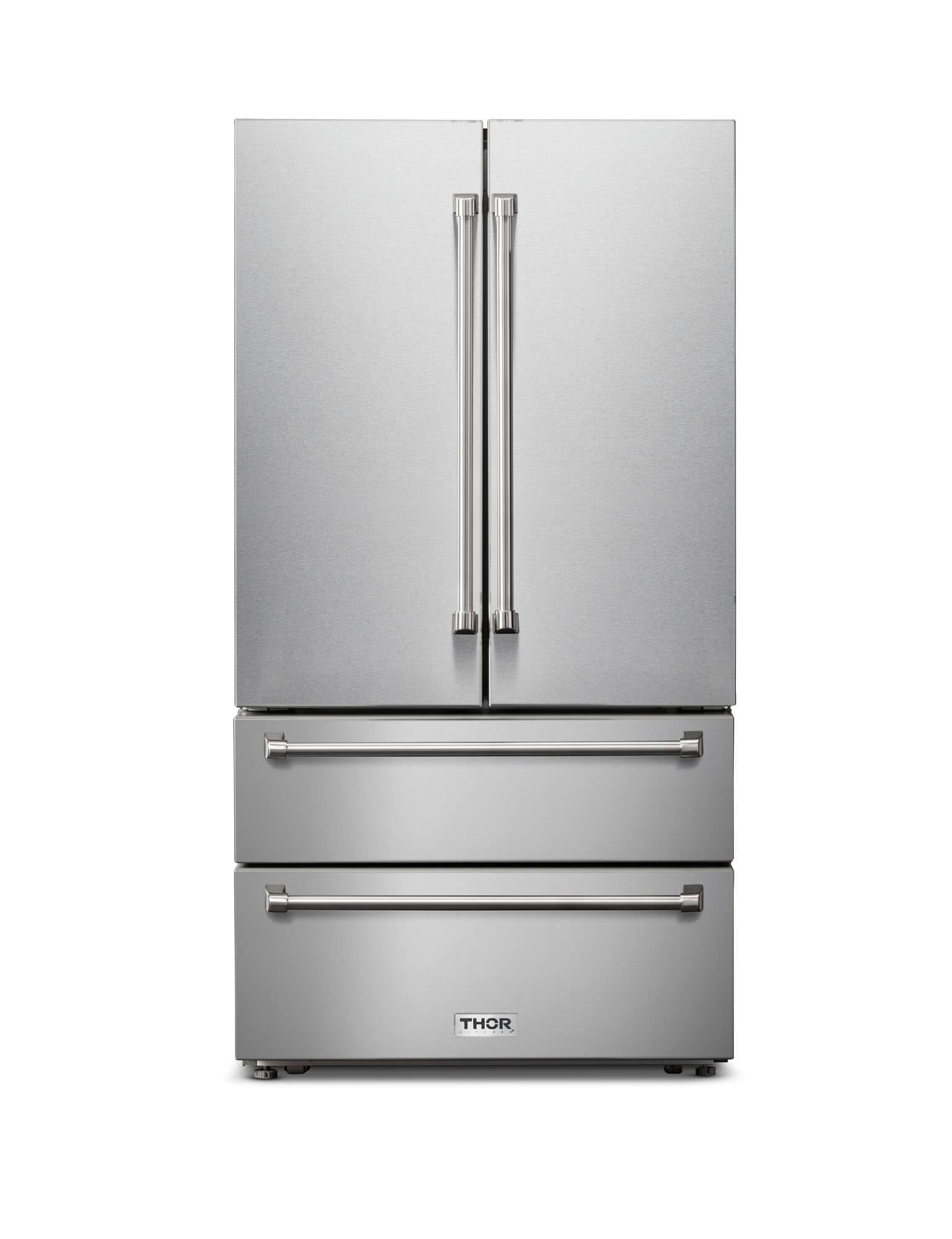 Thor Kitchen 36" Professional French Door Refrigerator Stainless Steel, TRF3602 - Product image 1