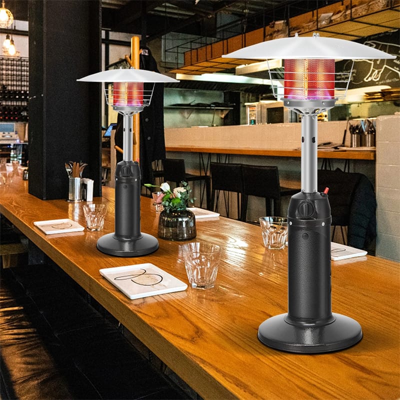 13, 000 BTU Portable Tabletop Propane Patio Heater, Stainless Steel LP Gas Heater with Weighted Base & - Product image 3