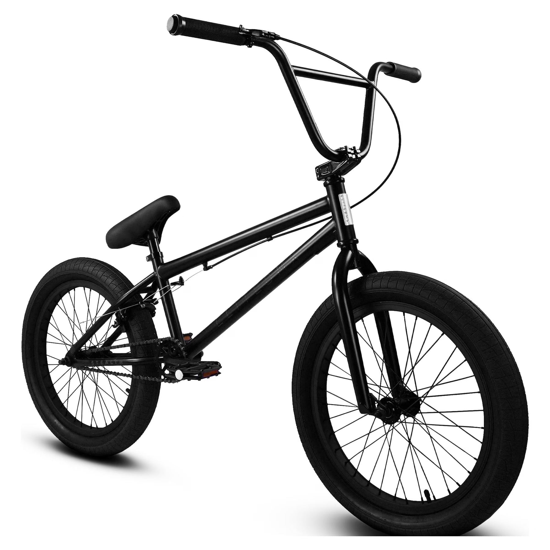 Elite BMX Bicycle 20" Freestyle Bike - Stealth Blue Purple Ideal for Ages 7 to 18 Years