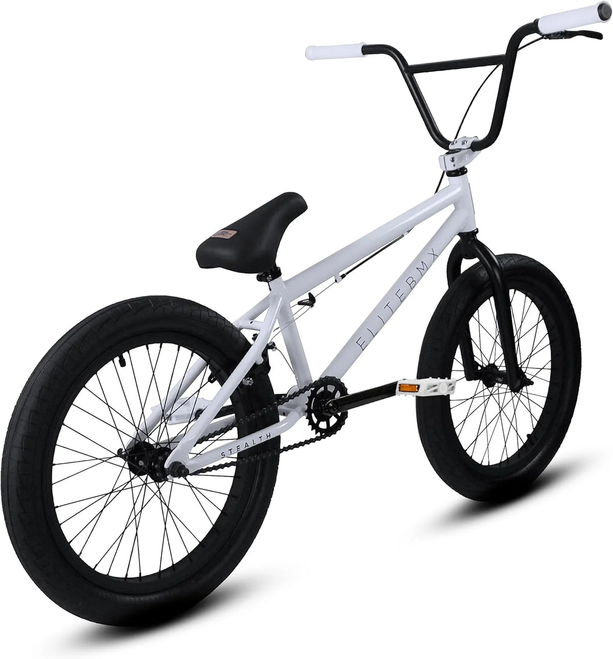 Elite BMX Bicycle 20" Freestyle Bike - Stealth Blue Purple Ideal for Ages 7 to 18 Years