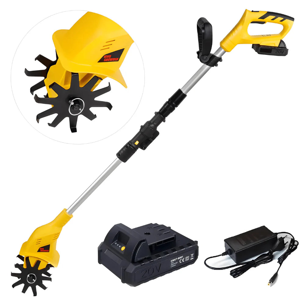 Cordless electric tiller -