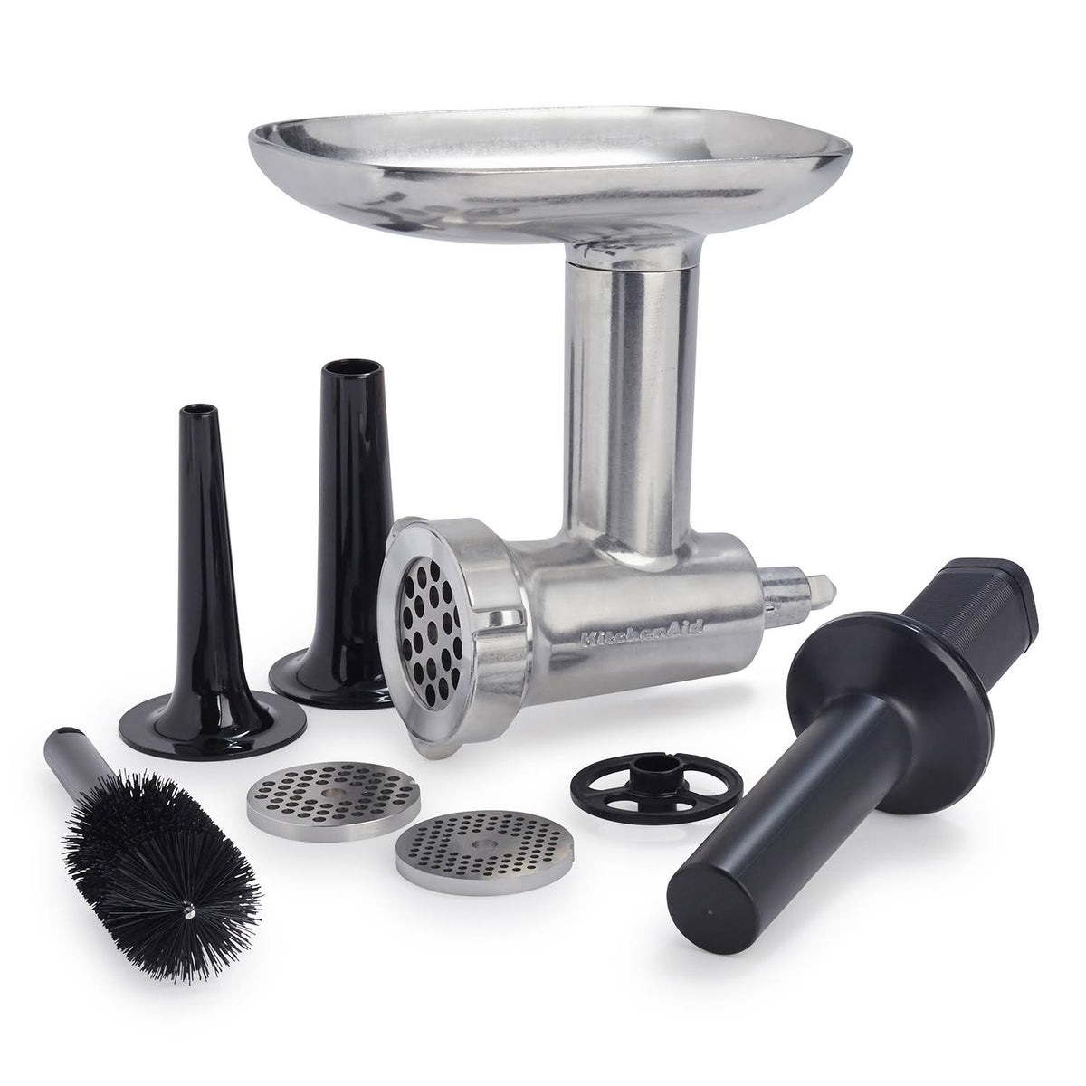 KitchenAid Metal Food Grinder Attachment, Silver - Product image 1