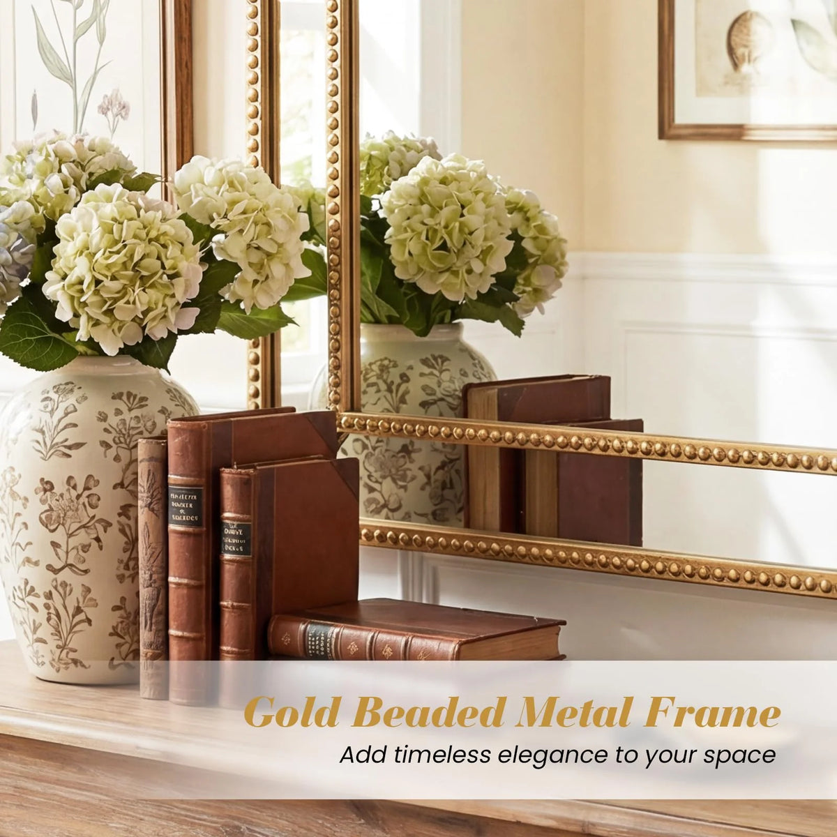 Tangkula 35" x 23" Gold Arched Wall Mirror (Arched)