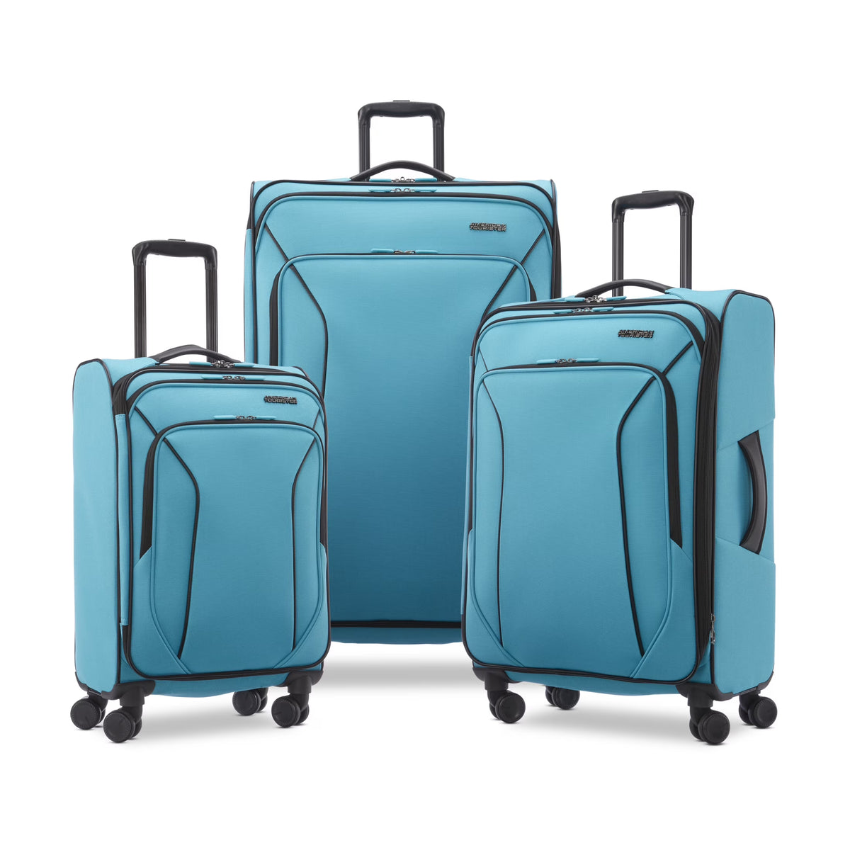American Tourister X - Lite 3 - Piece Luggage Set with Spinner Wheels - Light Grey - Product image 8