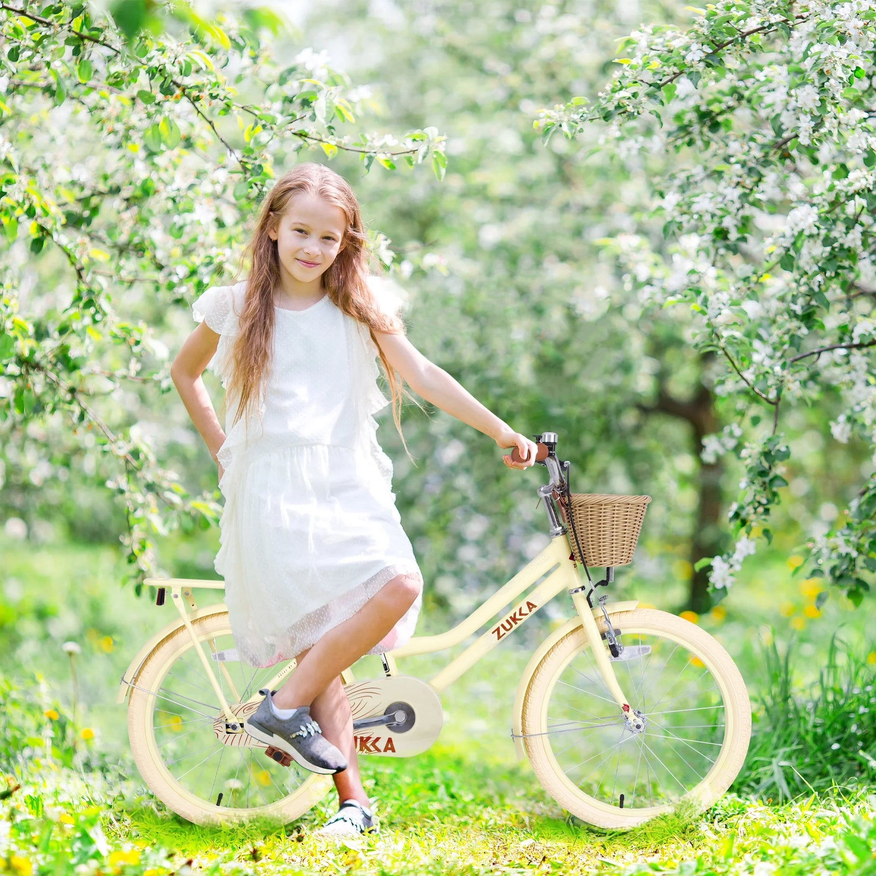 Aezusy 20 in Kids Bike with Basket for 7 - 10 Years Old Girls, Purple - Product image 13