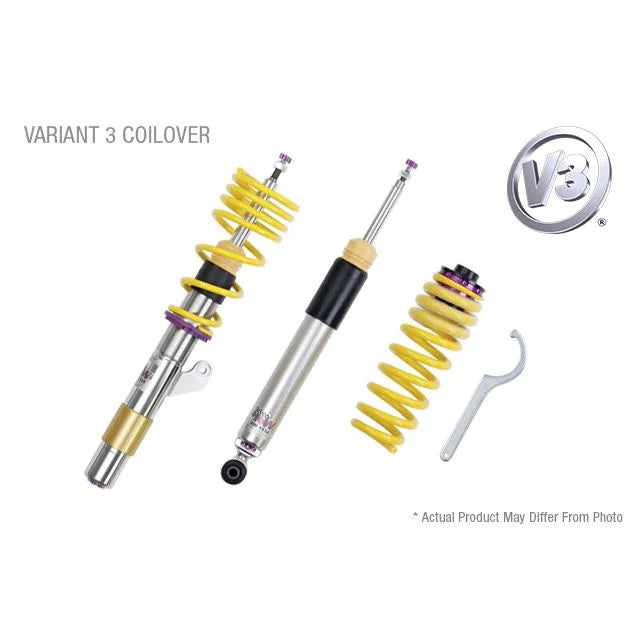 KW Suspensions 352200AT KW V3 Coilover Kit - Mini Cooper (F55) Hardtop 4DR without Dynamic Damper Control