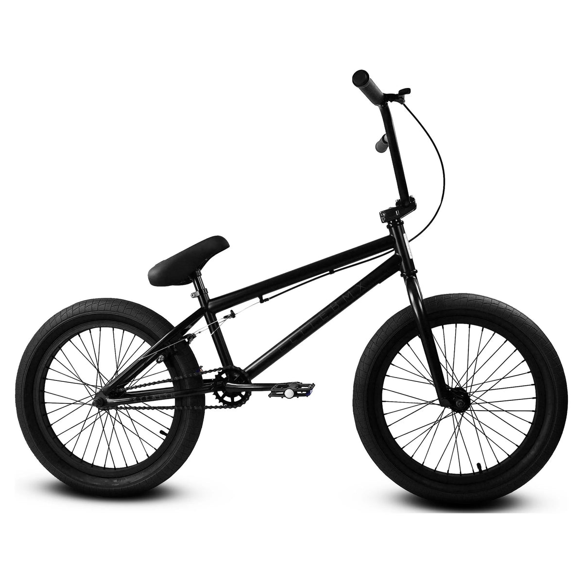 Elite BMX Bicycle 20" Freestyle Bike - Stealth Blue Purple Ideal for Ages 7 to 18 Years
