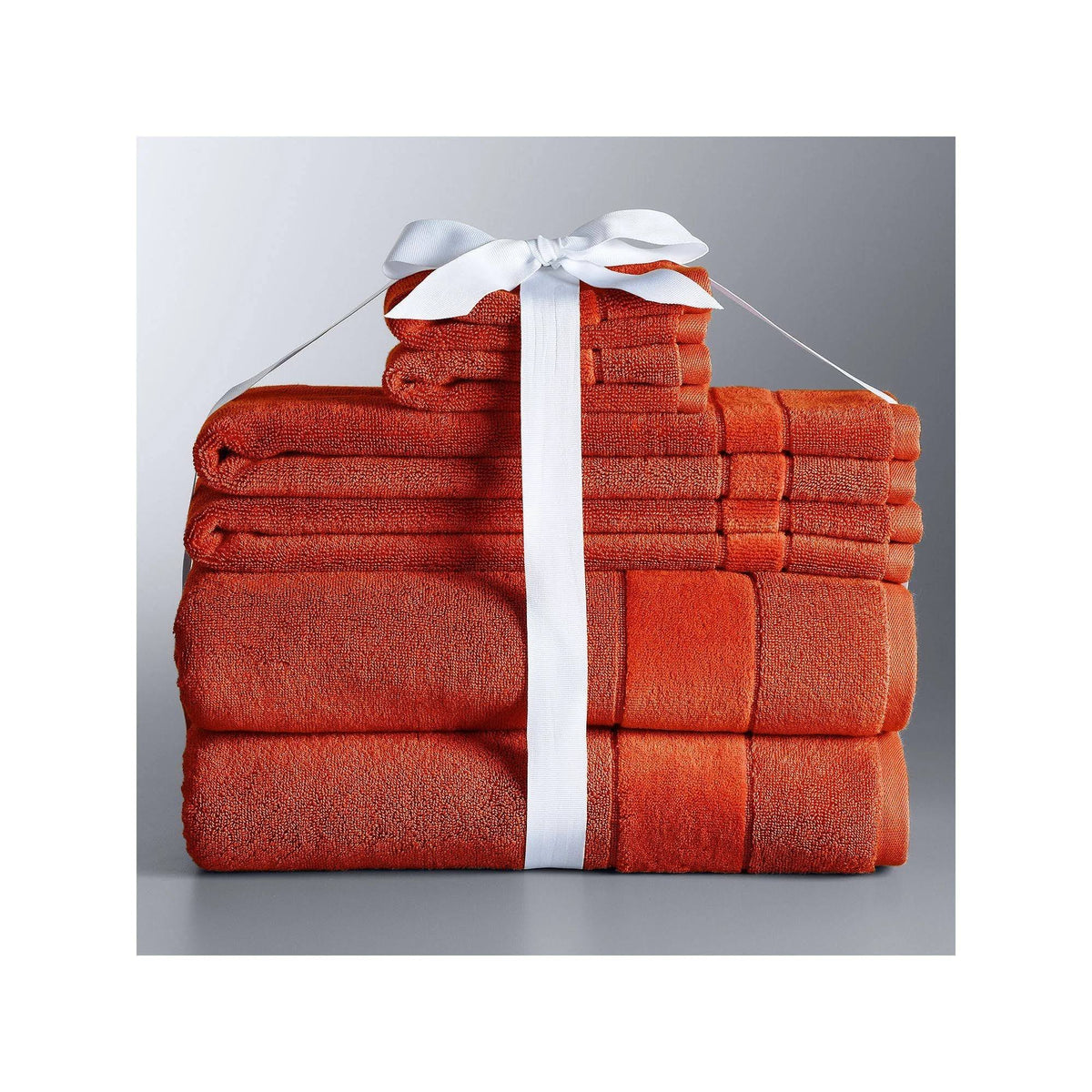 Simply Vera Wang 6-Piece Turkish Cotton Bath Towel Set Med Orange 6 PC Set - Product image 1