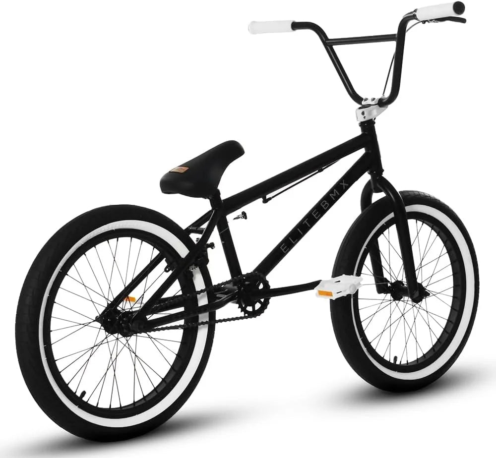 Elite BMX Bicycle 20" Freestyle Bike - Stealth Blue Purple Ideal for Ages 7 to 18 Years