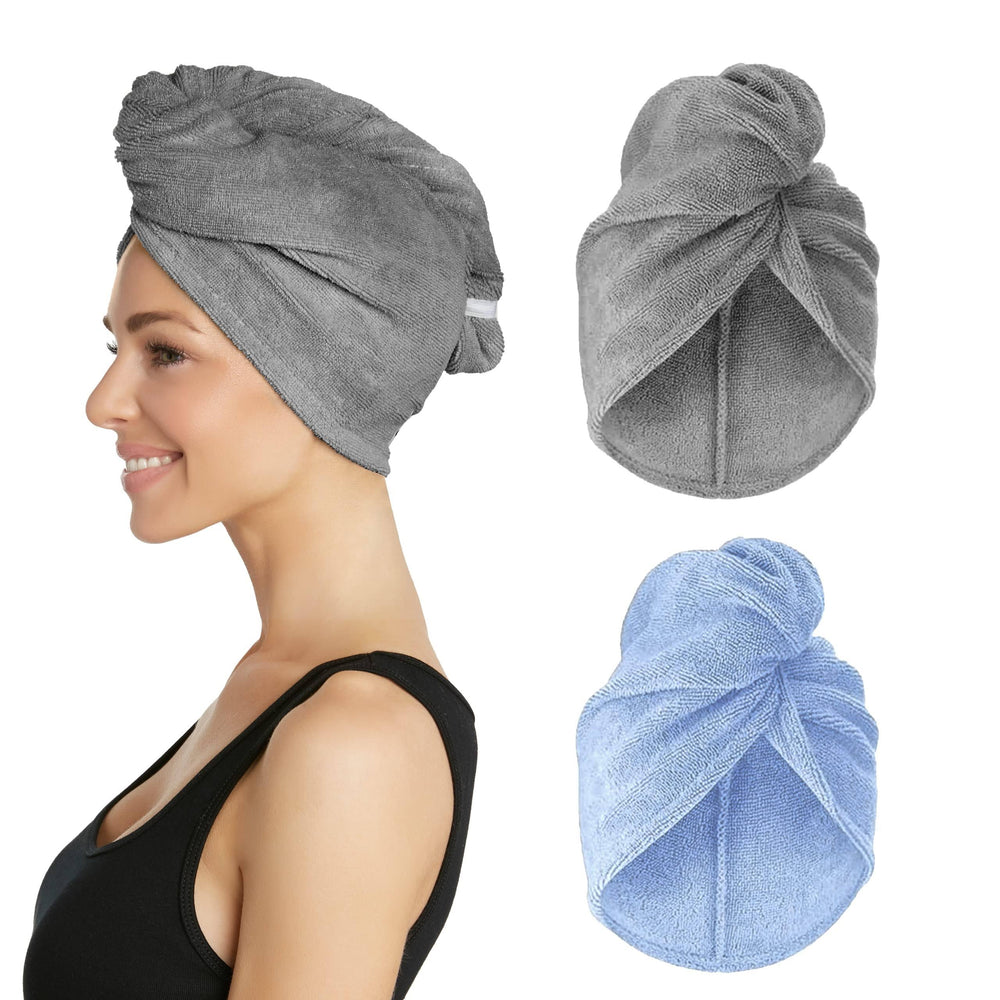Turbie Twist Microfiber Hair Towel Wrap - The Original Quick Dry, Anti-Frizz Turban Towel for Thick, Long, and Curly Hair
