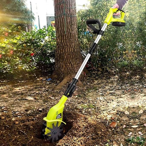 Cordless electric tiller -