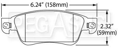 Hawk Performance HB599 Series Brake Pad