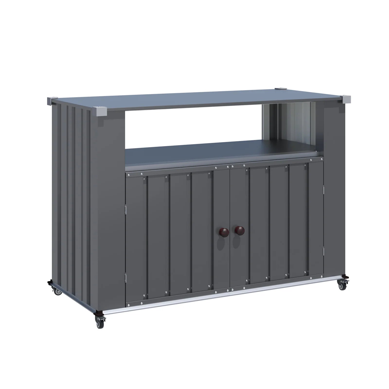 AECOJOY Outdoor Grill Table with Storage Cabinet Weatherproof, Outdoor Kitchen Island - Product image 1