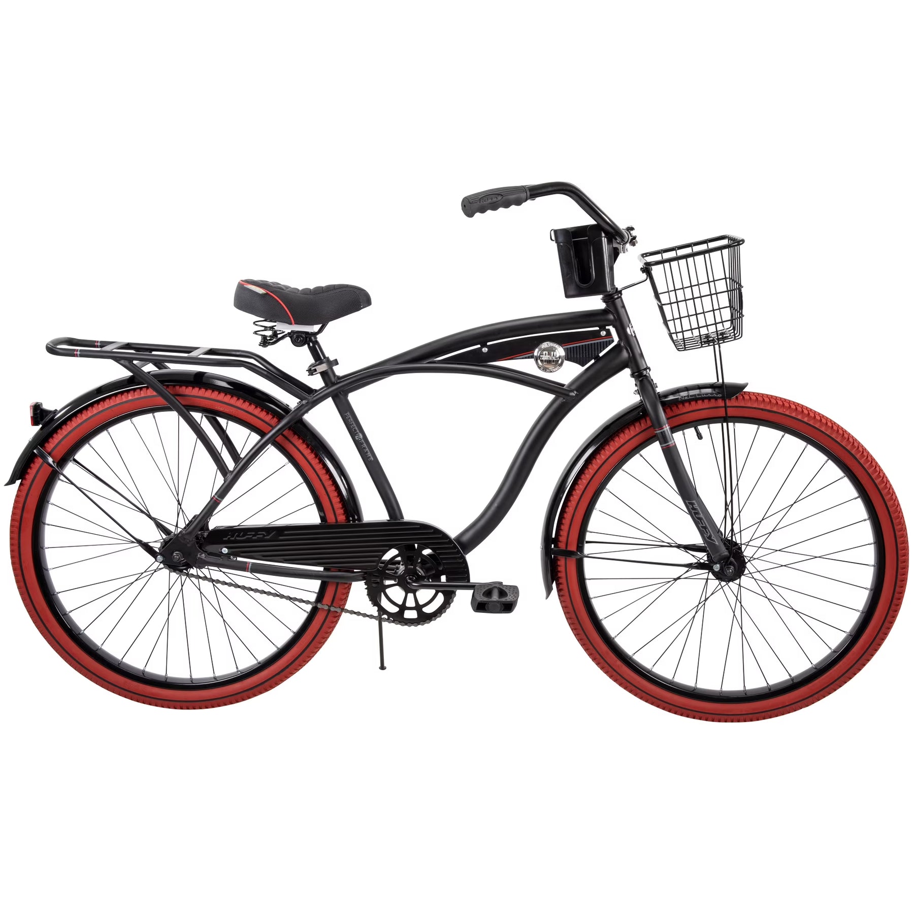 Huffy 26" Nel Lusso Cruiser Bike, Fits Riders 5'0"+, Matte Black, Adult, Men'S - Product image 1